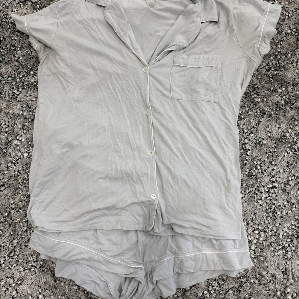 Eberjey Soft Gray Pajama Set